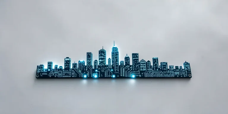Hero illustration for the article “New Technologies for Smart Cities: How AI is Transforming Infrastructure”