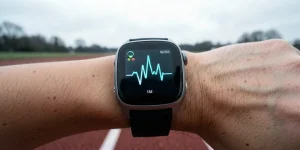 Hero illustration for the article “Health Technologies: How Wearable Devices Are Changing the Approach to Fitness”