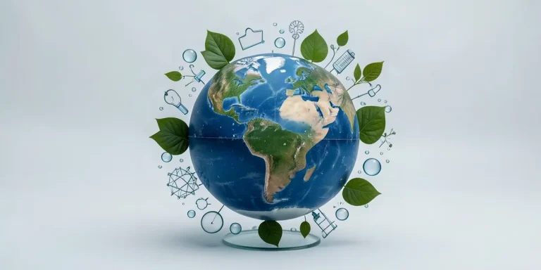 Hero illustration for the article “How Climate Change Affects Health: New Insights”