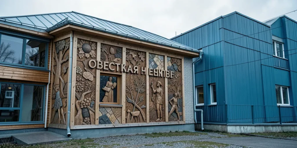 Иллюстрация к статье «Реставрация павильона «Советская печать» на ВДНХ»