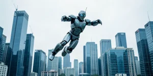 Hero illustration for the article “Humanoid Robot Unitree Demonstrates Ability to Jump Two Meters”