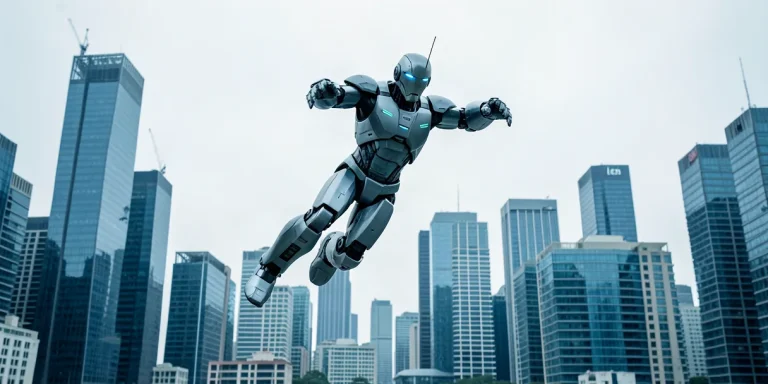 Hero illustration for the article “Humanoid Robot Unitree Demonstrates Ability to Jump Two Meters”