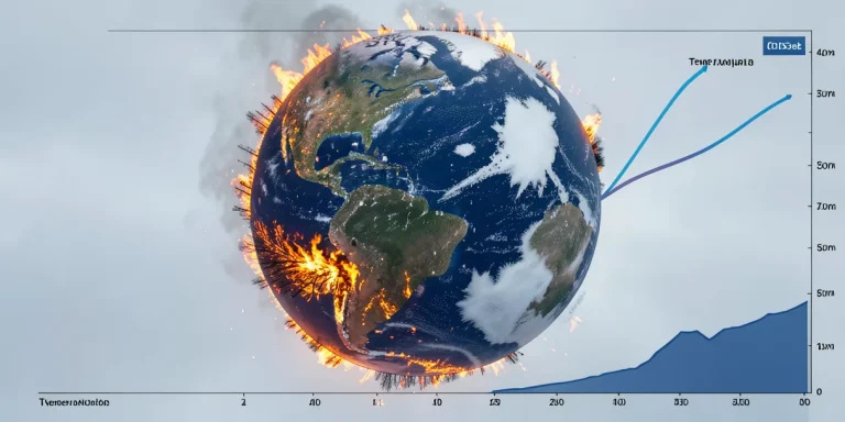 Иллюстрация к статье «Ученые прогнозируют ускорение глобального потепления на 30%»