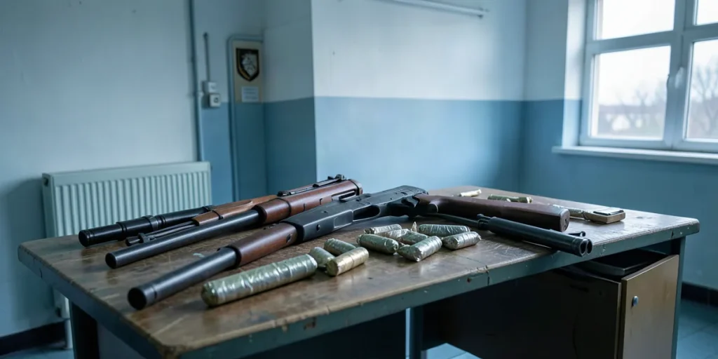 Illustration for the article “FSB Detains 111 Weapons Dealers Across 43 Russian Regions”