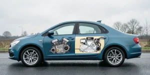 Иллюстрация к статье «Принцип работы гибридных автомобилей и их преимущества»