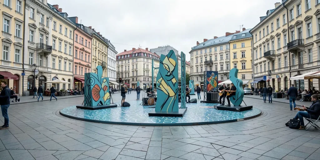 Illustration for the article “Types of Cultural Initiatives in Cities and Their Impact”