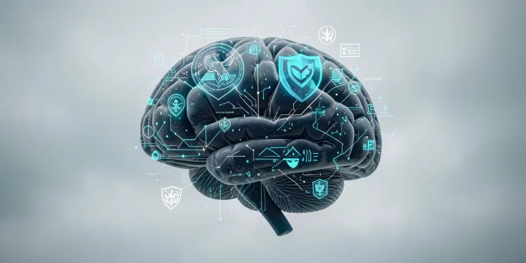 Illustration for the article “Russian Interior Ministry Proposes AI as an Aggravating”