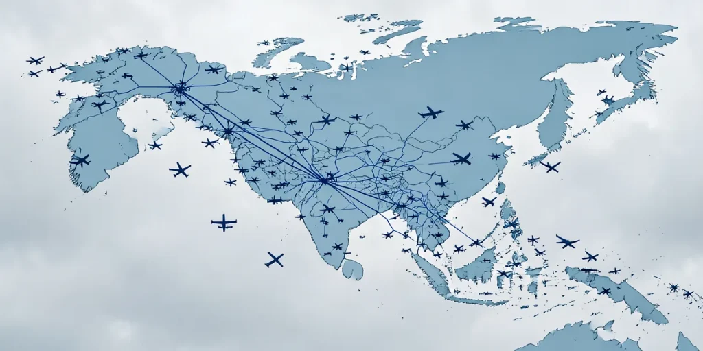 Illustration for the article “Russian Ministry of Transport Launches New Air Routes to”