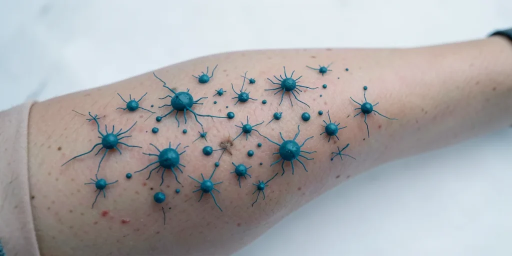 Illustration for the article “Impact of Skin Microflora on Immunity and Infection Defense”