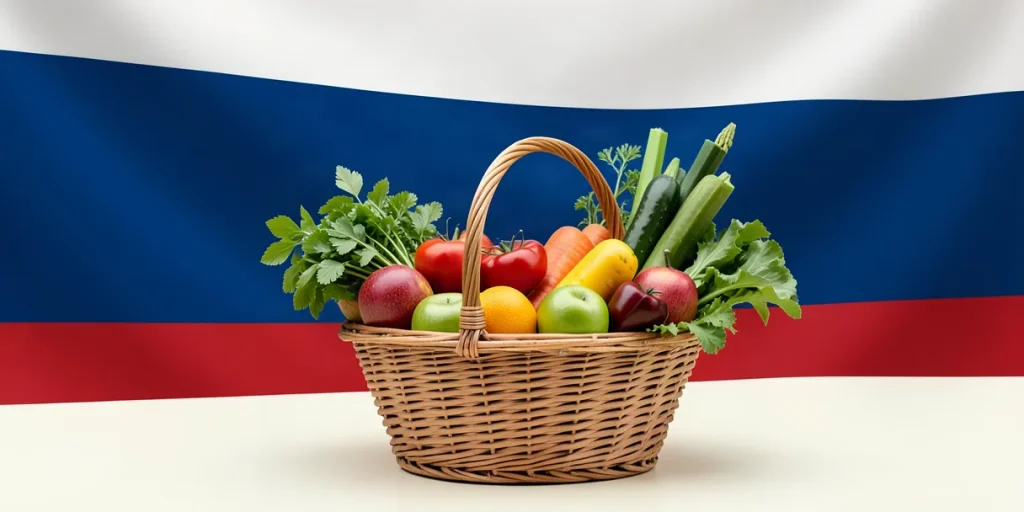 Иллюстрация к статье «Российские сети расширяют ассортимент овощей и фруктов»