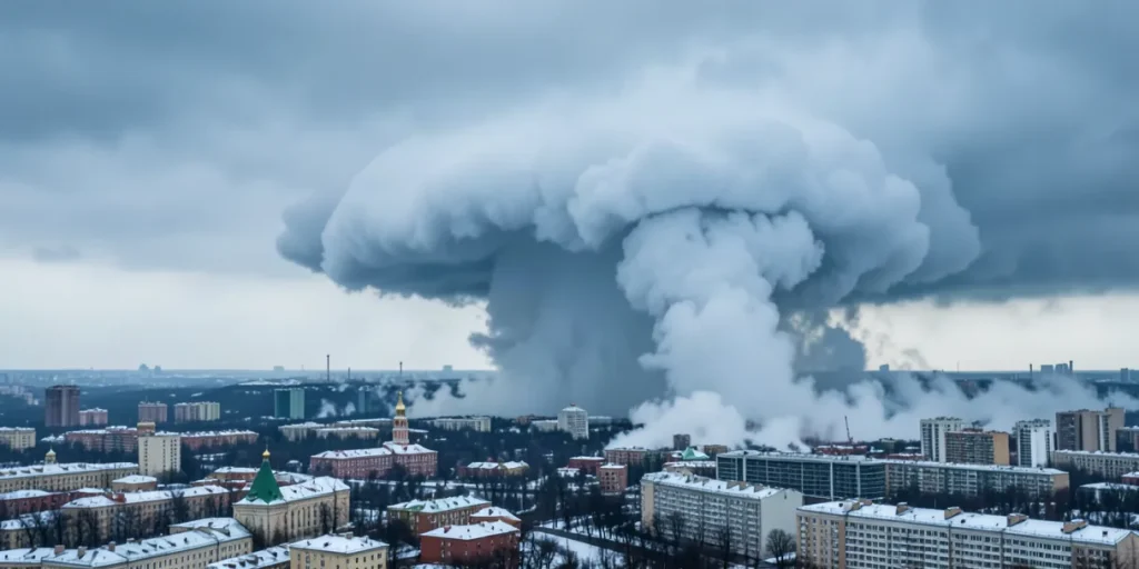 Иллюстрация к статье ««Роскосмос» показал спутниковый снимок циклона над Москвой»